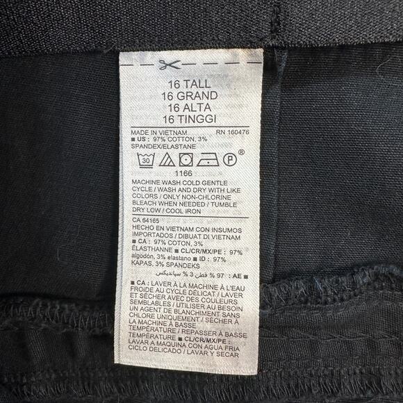 Old Navy Wow Pants Bundle of 2 WMNS 16 Tall Black & Maroon High Rise Skinny Fit - Picture 9 of 16